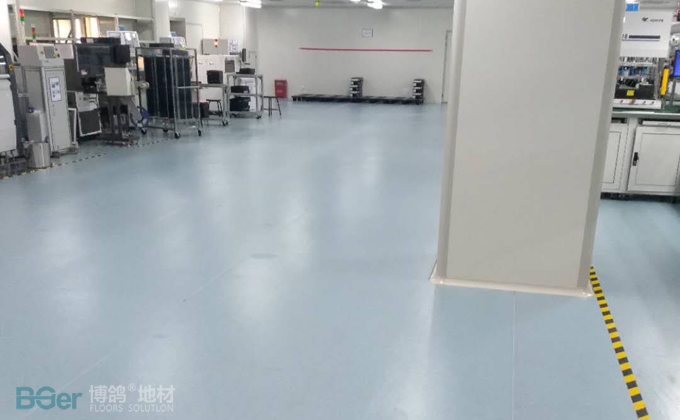 PVC防靜電地板 工廠車(chē)間地面車(chē)間防靜電地膠