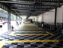 汽車4S店維修保養(yǎng)地面格柵 汽車裝潢維修廠地板地面處理材料